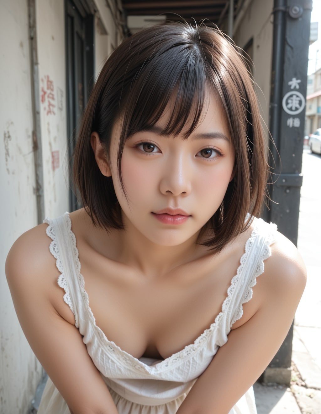 胸チラ