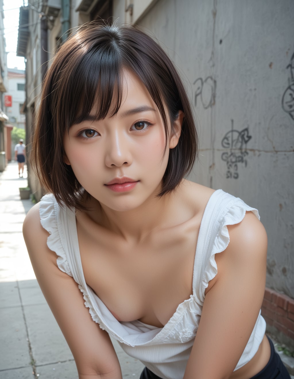 胸チラ