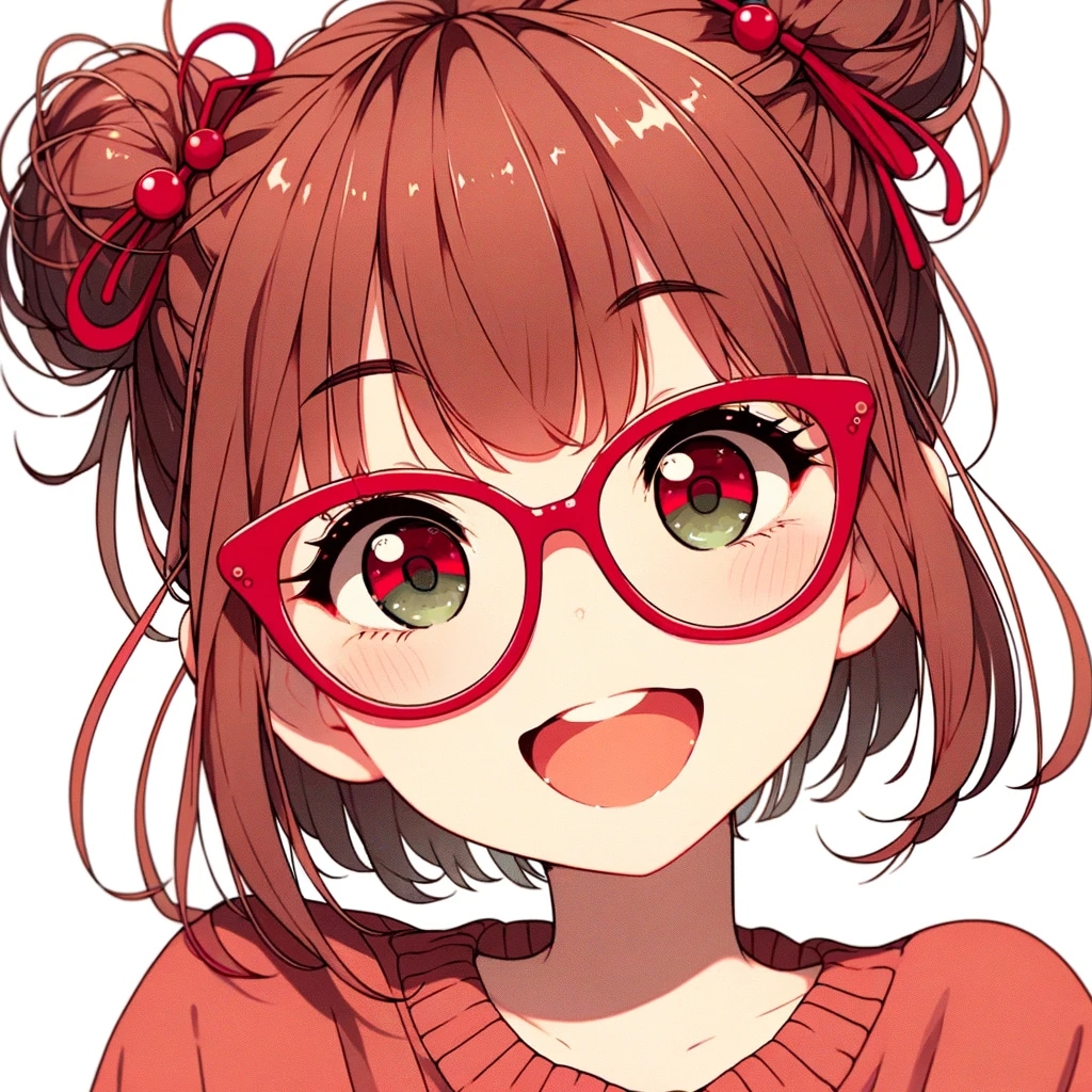 眼鏡っ娘（DALLE3の習作）