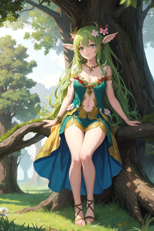 ドライアドの棲む樹 | の人気AIイラスト・グラビア