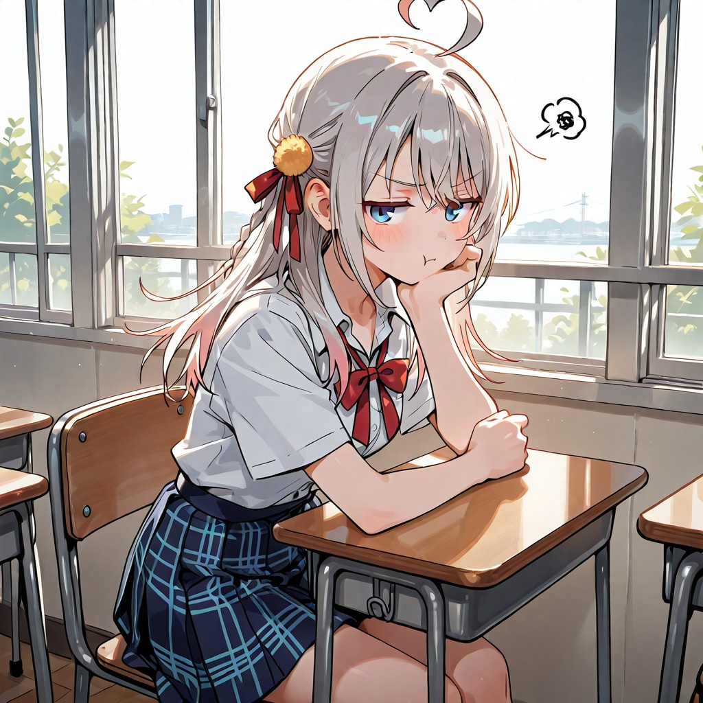 アーリャさんむくれる