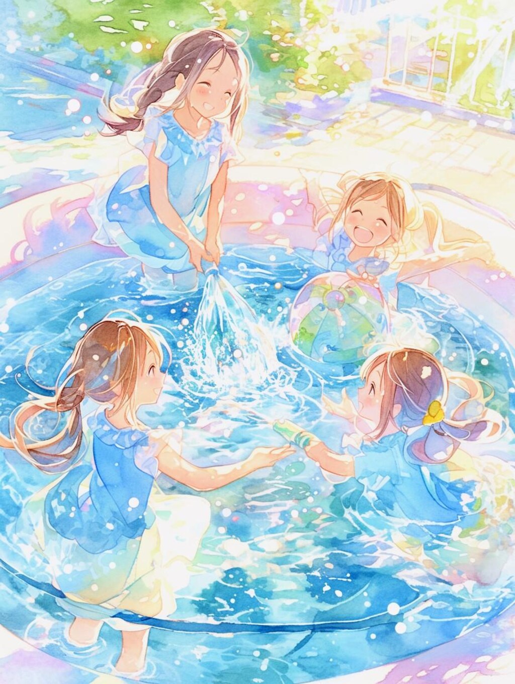 水遊び