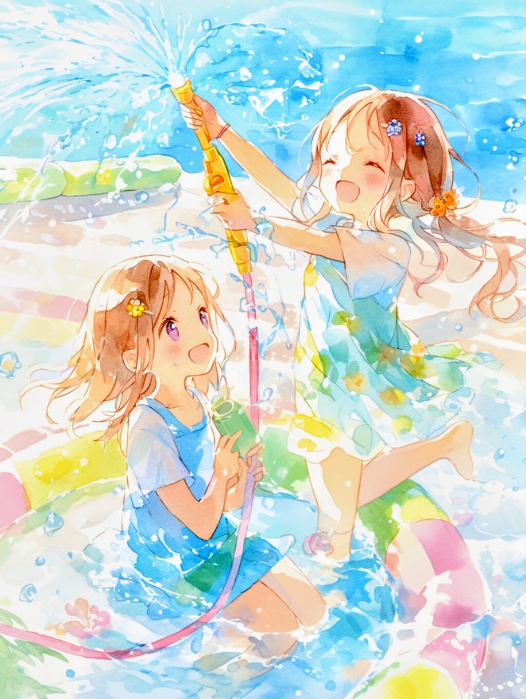 水遊び