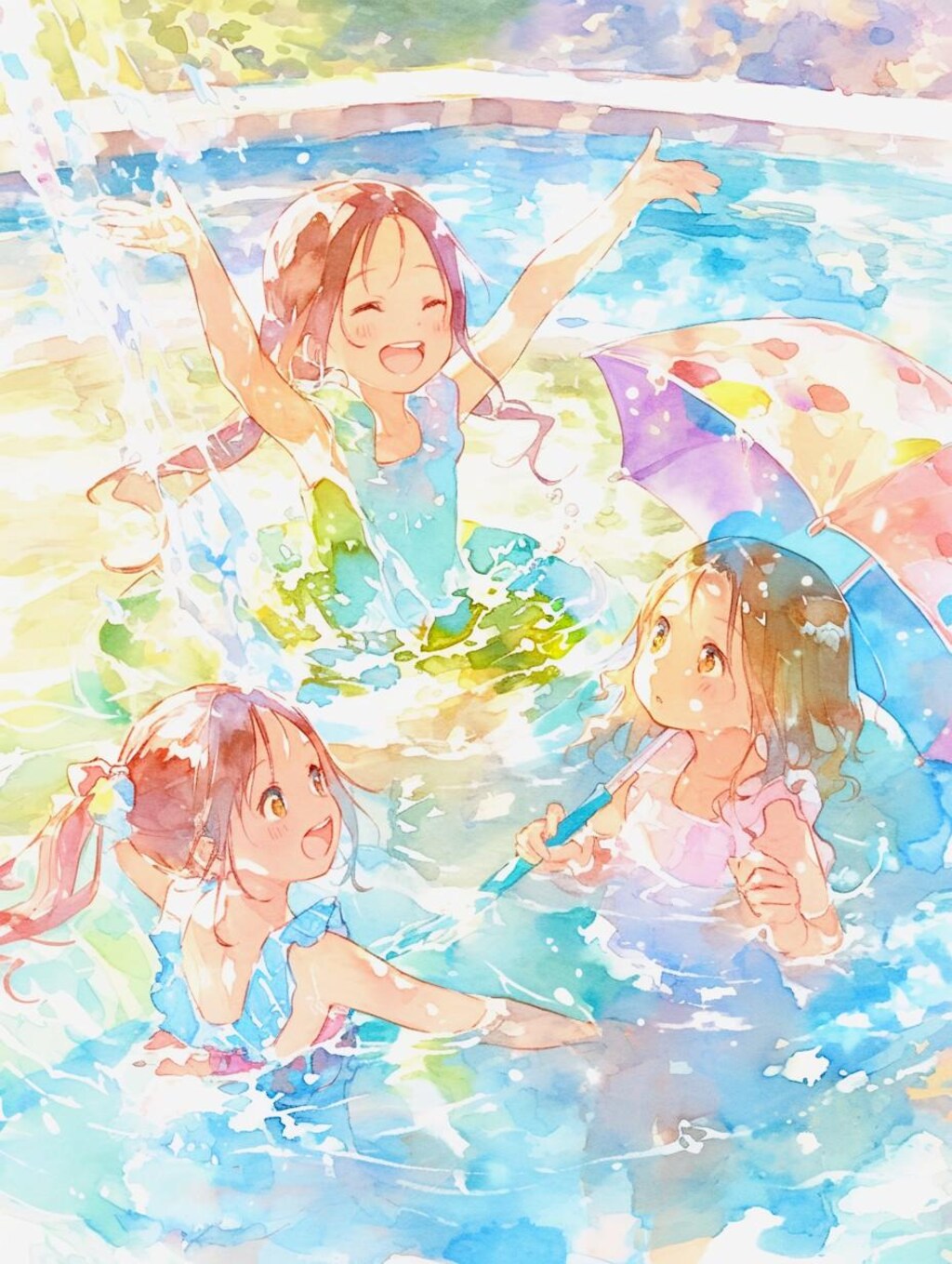水遊び