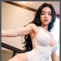 巨乳レオタード　 big breast leotard 6枚目