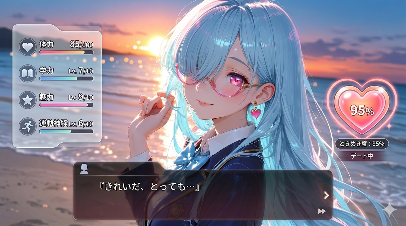 恋愛シミュレーションゲーム | の人気AIイラスト・グラビア