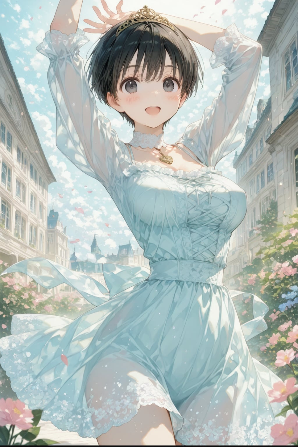 お姫様がお茶したりはしゃいだり