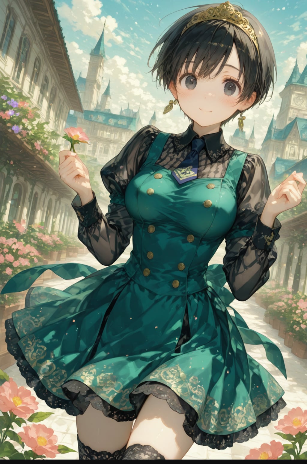 お姫様がお茶したりはしゃいだり