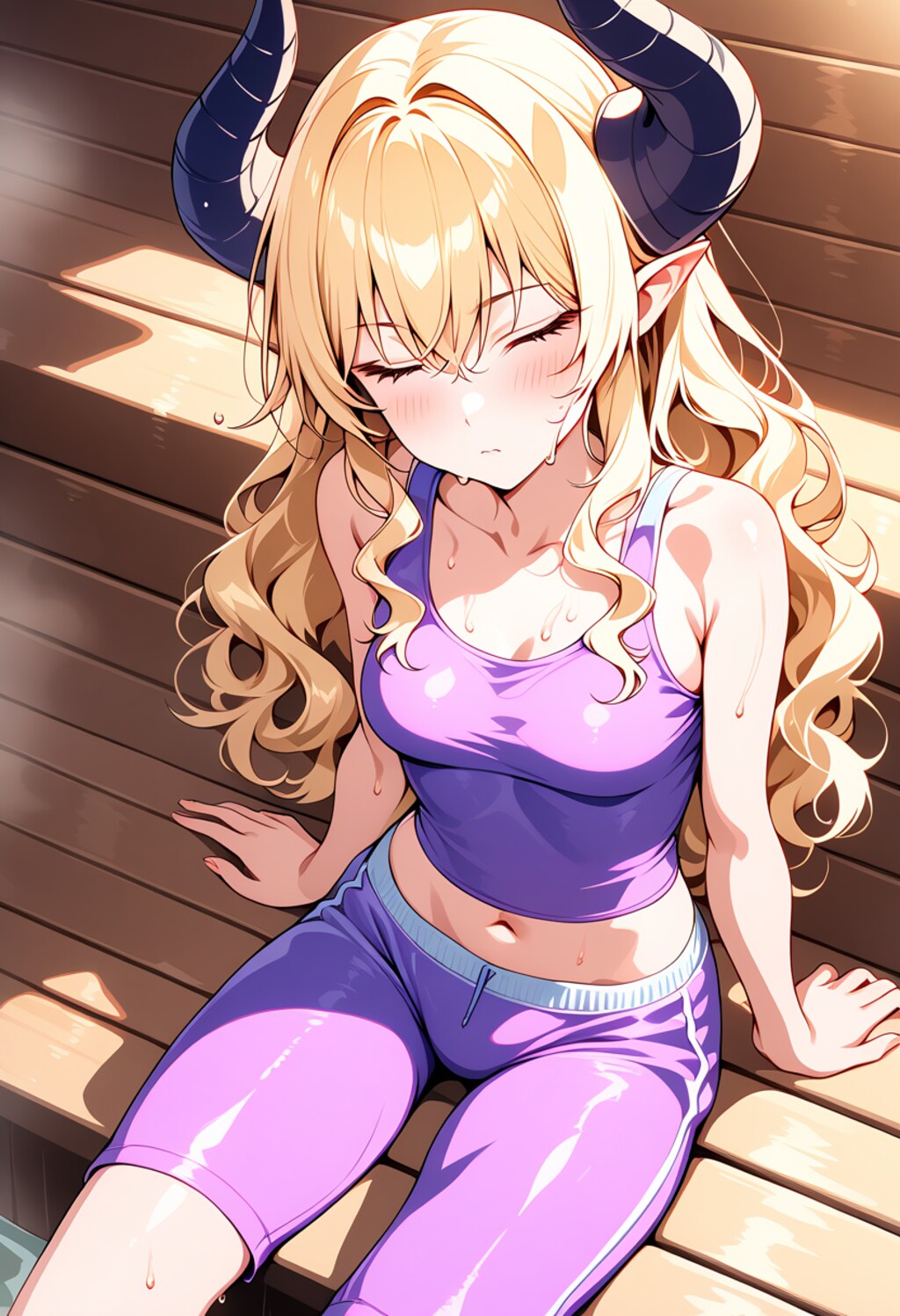 ふぃぃ…効くのう…整っていくのじゃ〜[days AI]