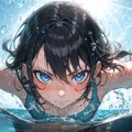水泳少女 5枚目