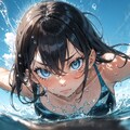 水泳少女 4枚目