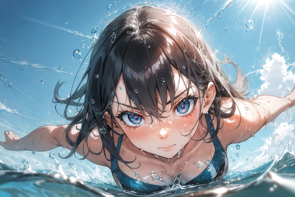 水泳少女