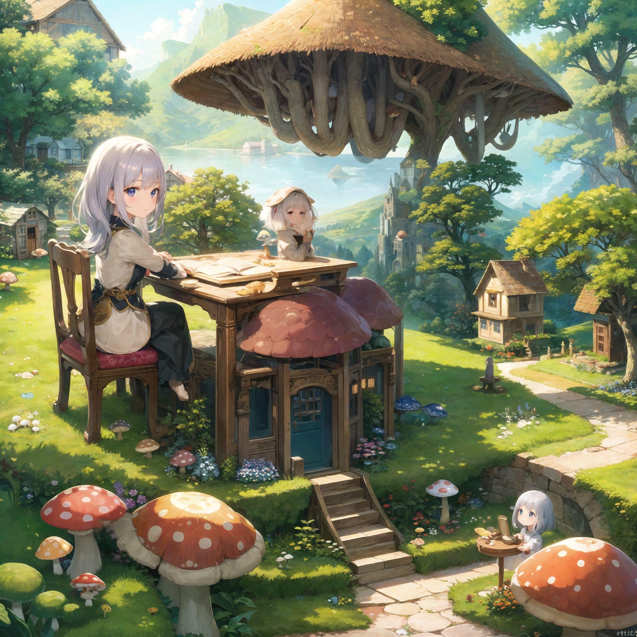 キノコ少女の昼下がり