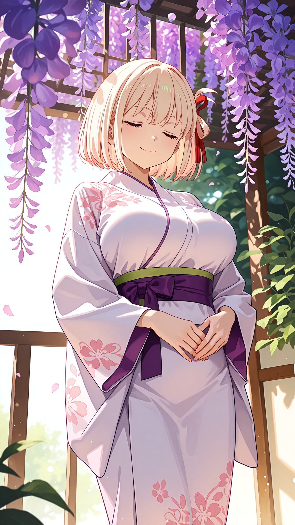 満開の藤棚