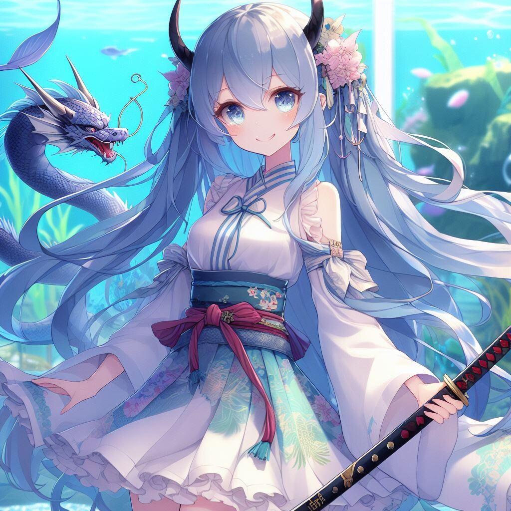 竜宮城に迷い混んだ鬼娘