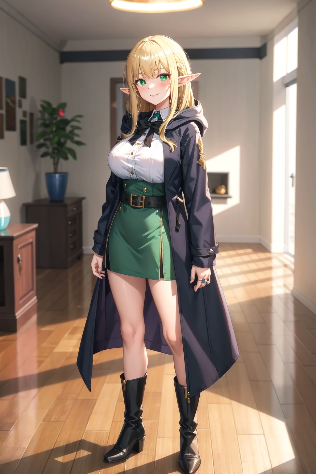 カジュアルなマント