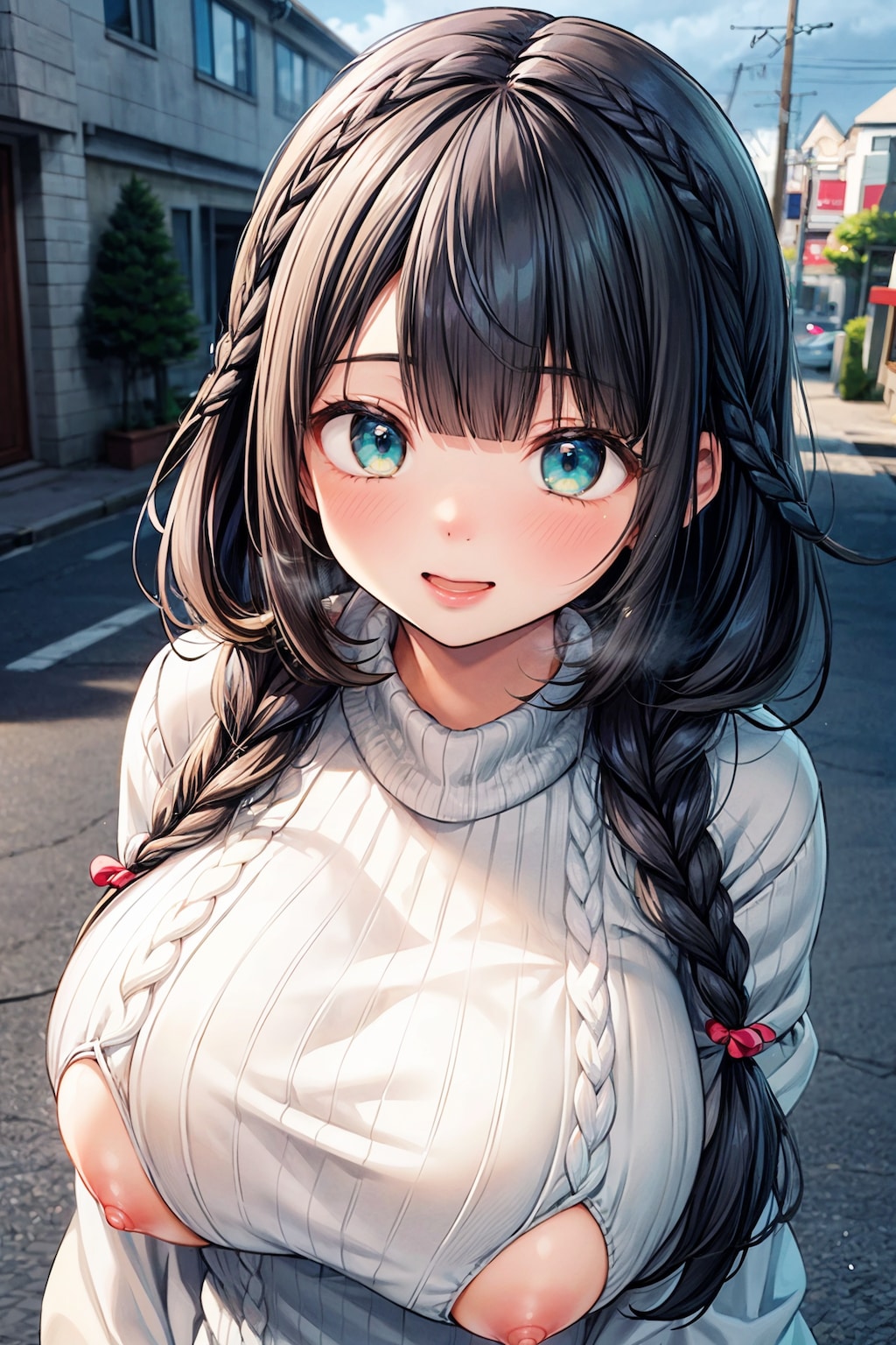 ランダム衣装でポロリ