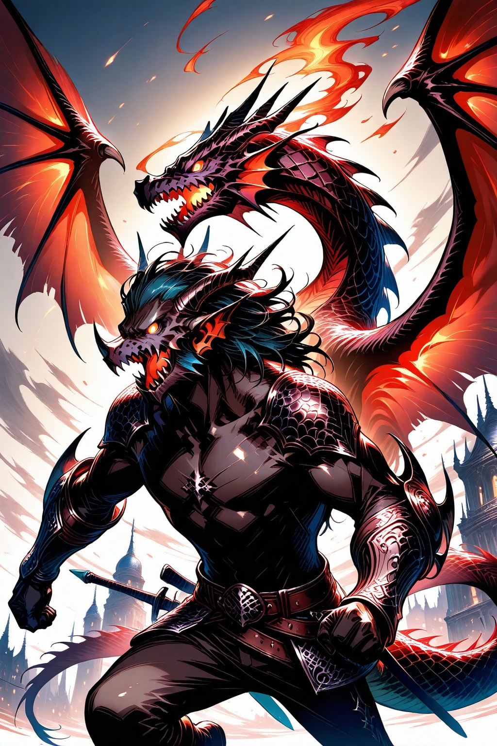 ドラゴンと戦士