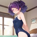 田中摩美々にスク水を着てもらいました 2枚目