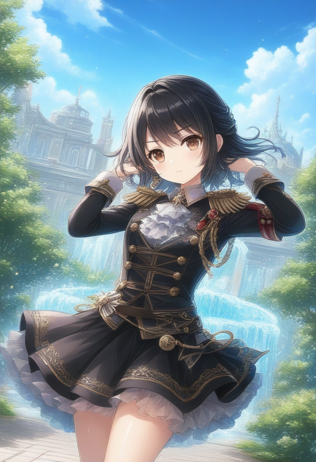 軍服風アイドル衣装