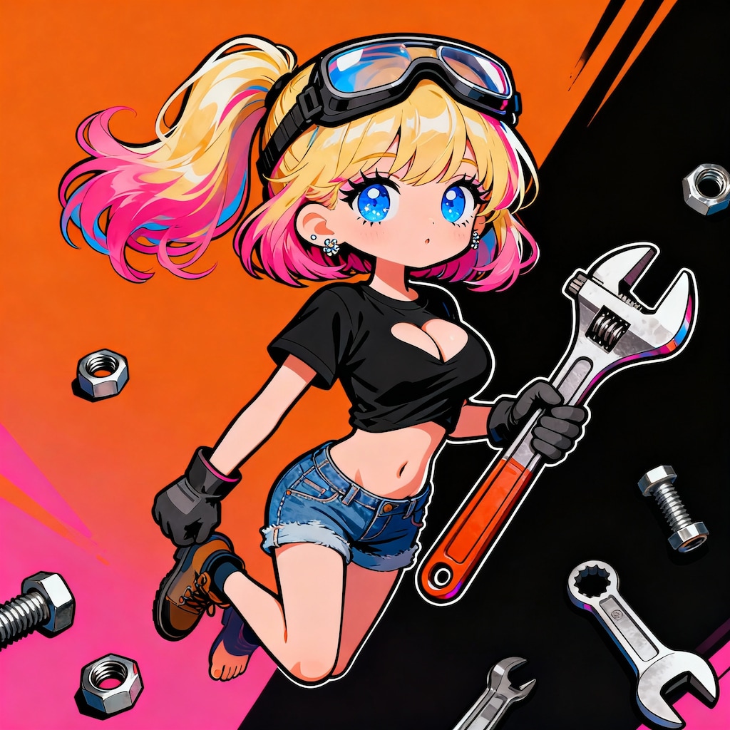 モンキーレンチでネジネジ