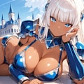 あらあら ……こんなセクシーな女騎士が目の前にいるのに……我慢できるの？ 7枚目