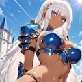 あらあら ……こんなセクシーな女騎士が目の前にいるのに……我慢できるの？ 4枚目