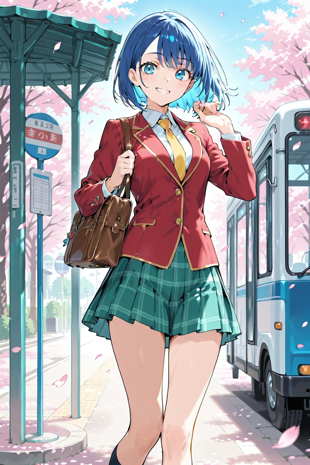 バス通学 | の人気AIイラスト・グラビア