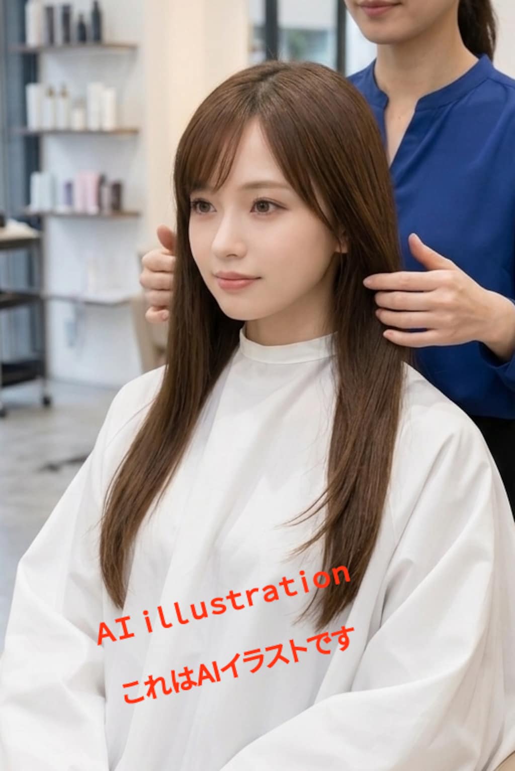 初恋の美少女が髪を切る数週間前 仲の良いクールな子の髪にイタズラしても、彼女は微動だにしなかった。