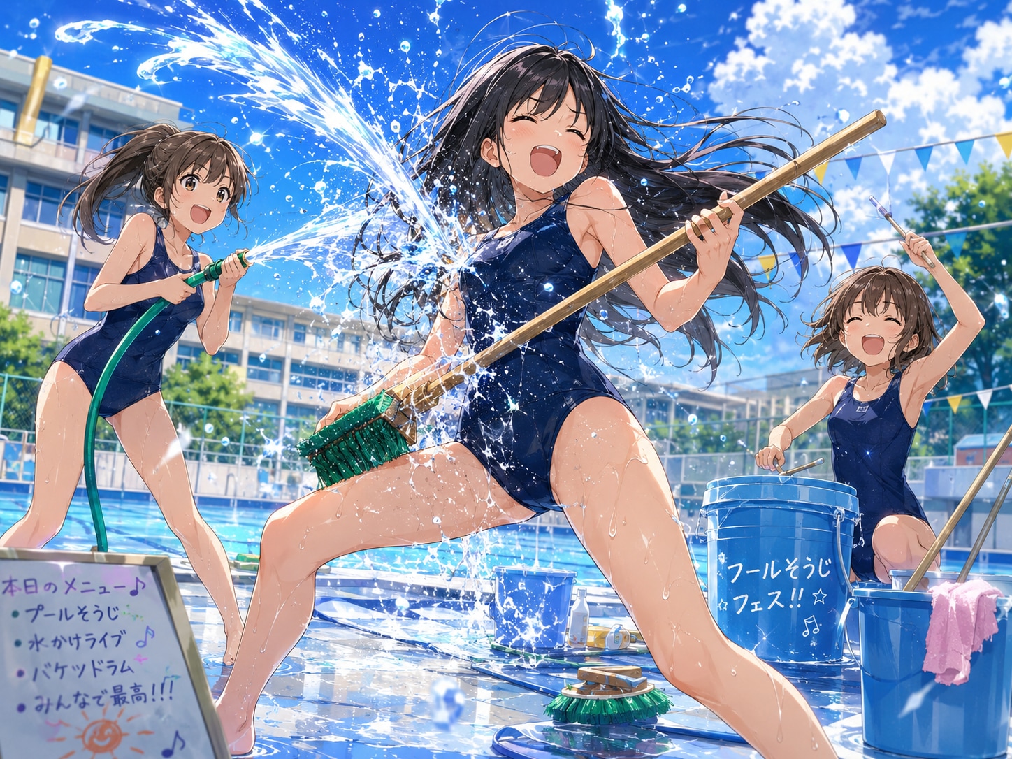 プールそうじフェス