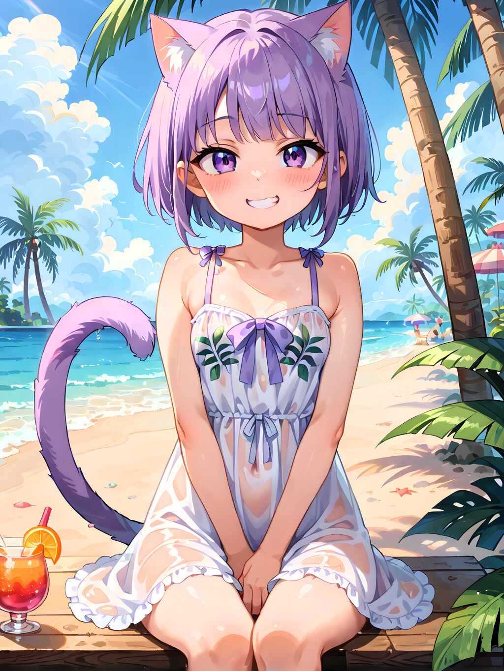 ねこみみ 046 beach