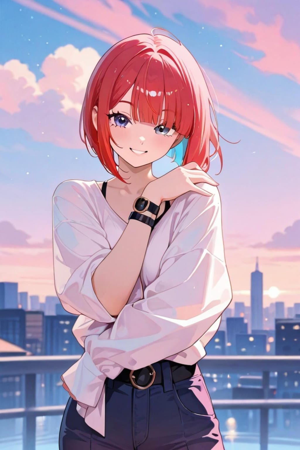 散歩する赤髪ちゃん