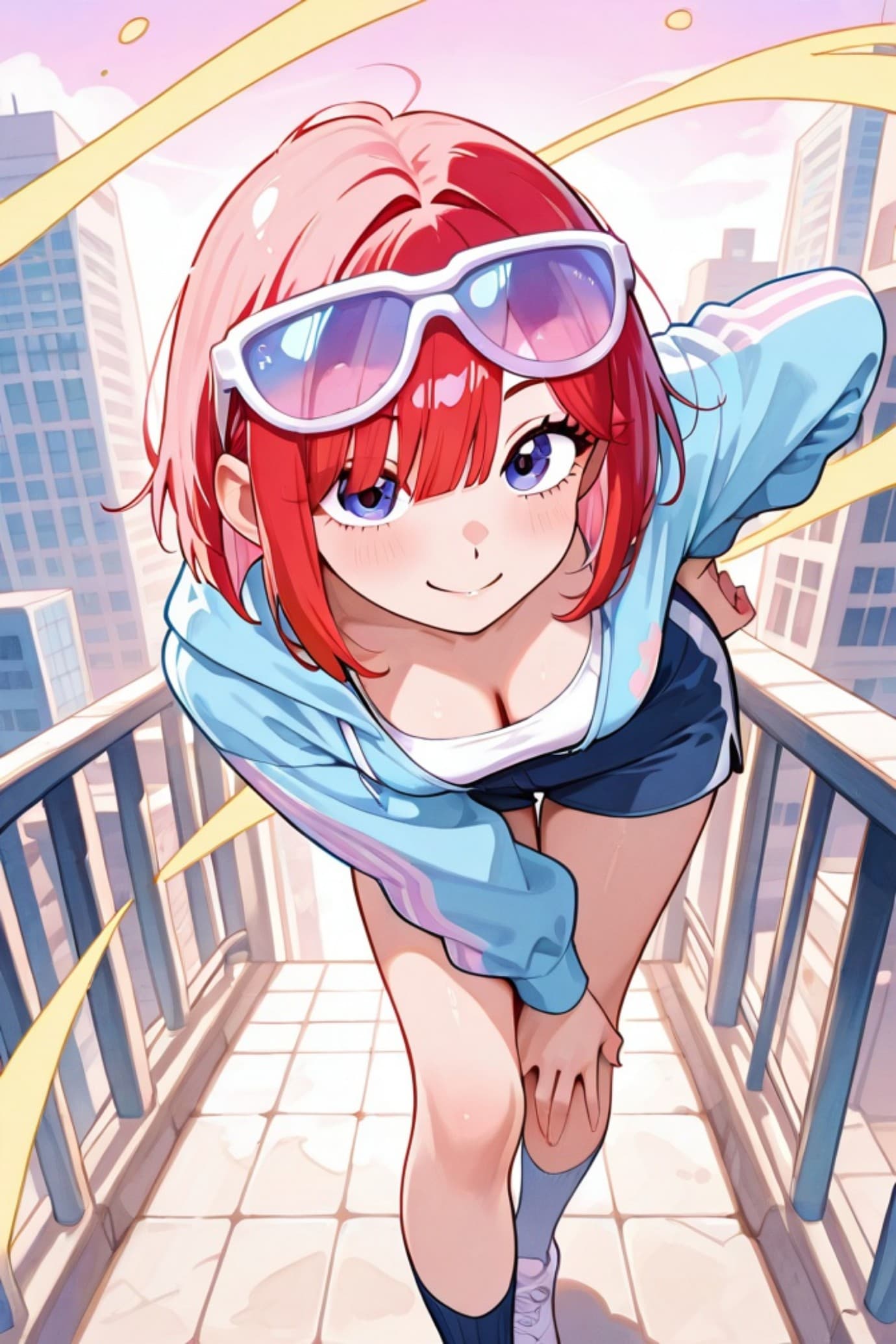 散歩する赤髪ちゃん | の人気AIイラスト・グラビア