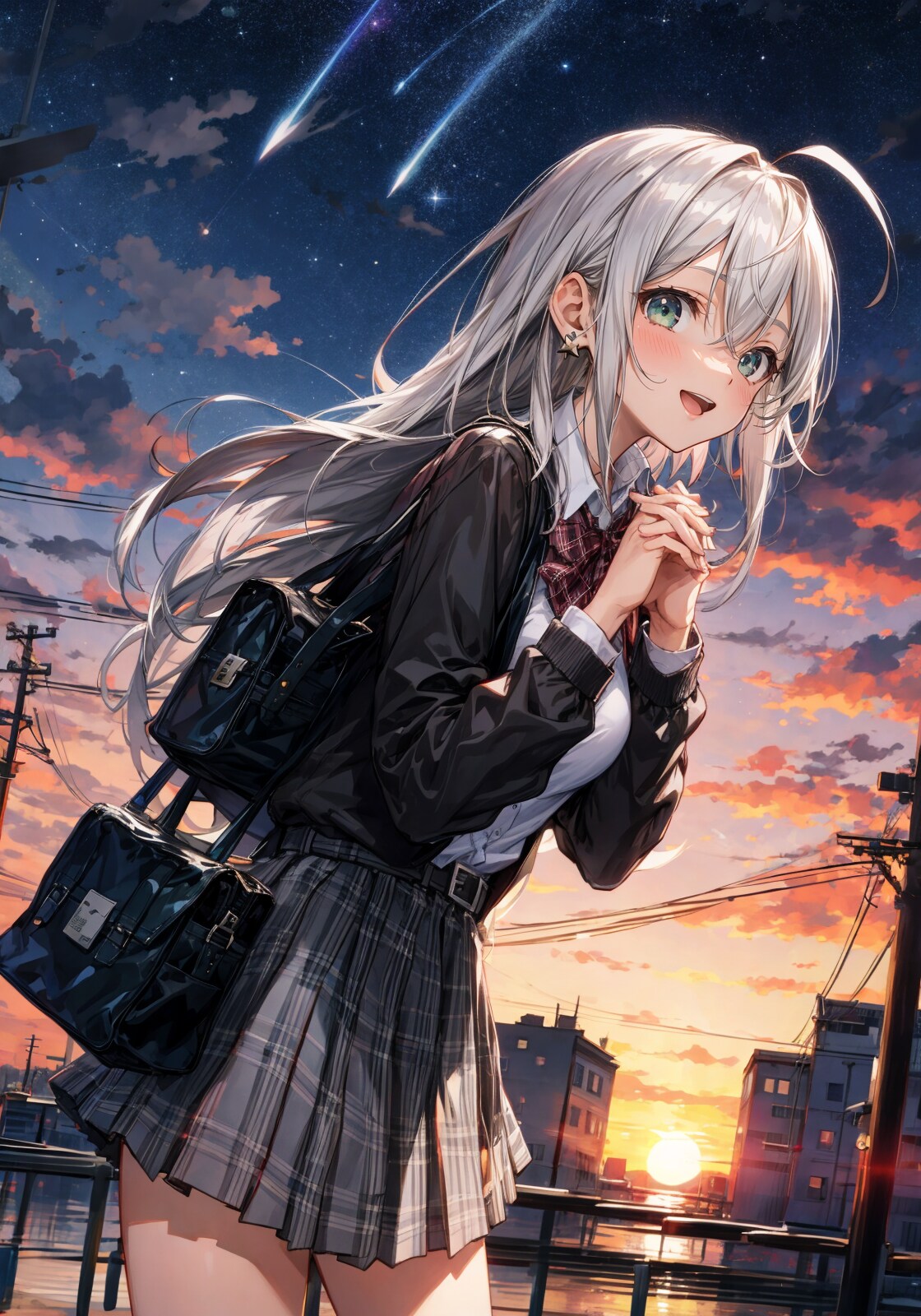 流れ星！何お願いしよっかな