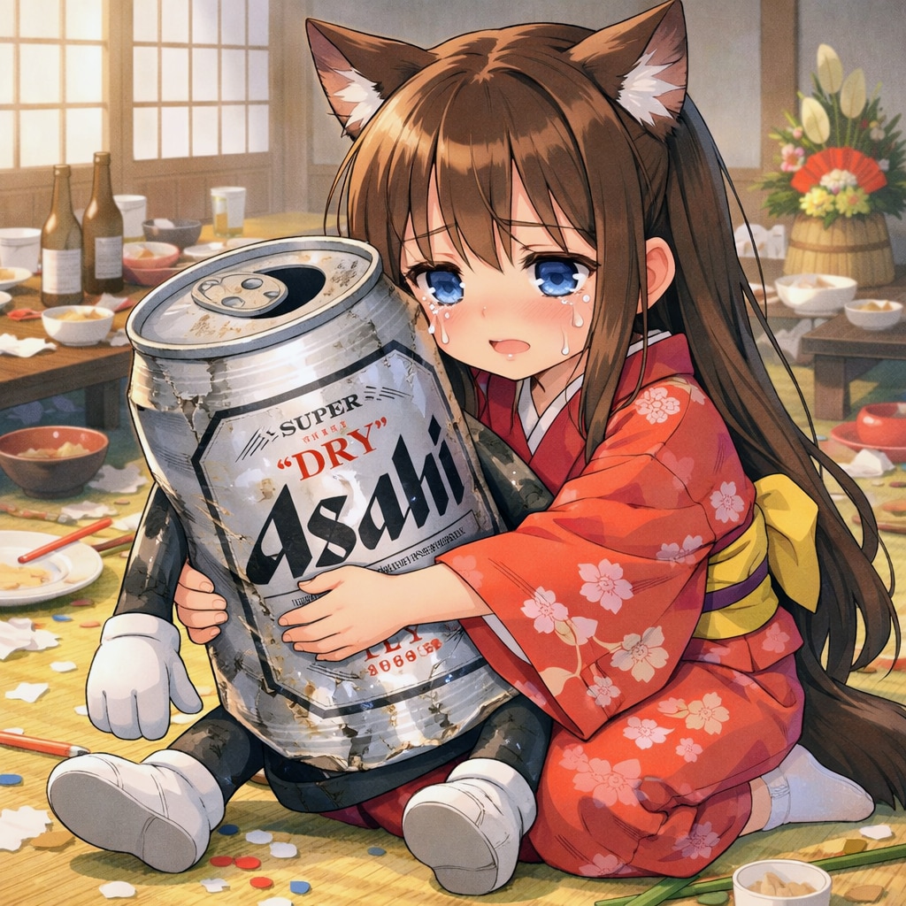 ボロボロとなったビール缶を見つけた小さな女の子 | の人気AIイラスト・グラビア