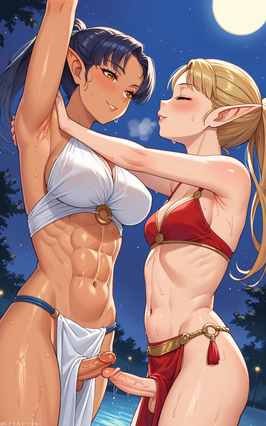 futa elf dancing