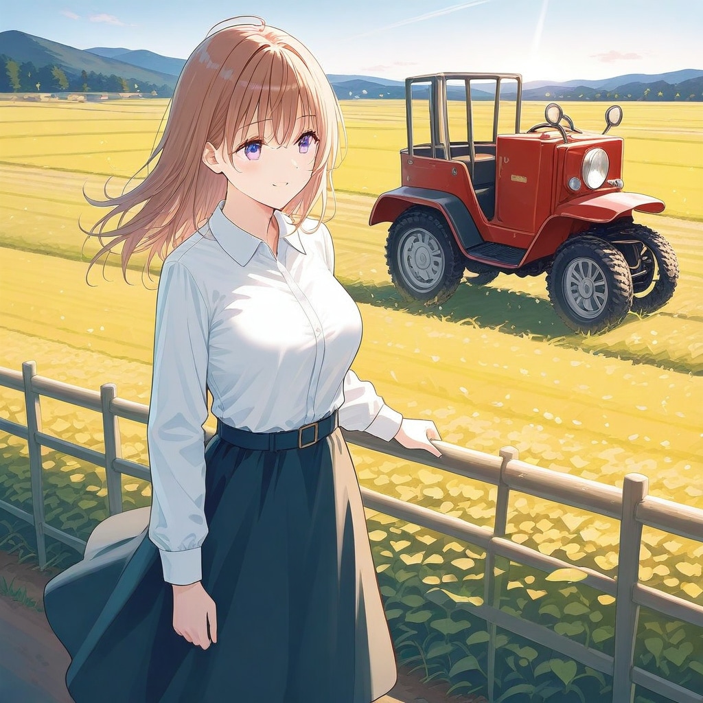 朝の農場。 | の人気AIイラスト・グラビア