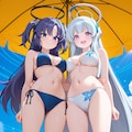 ユウカとノア　ビキニ　画集没4 2枚目