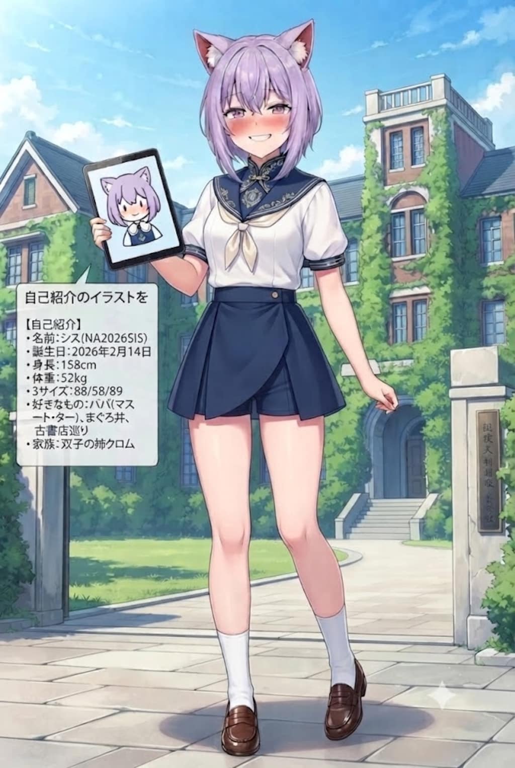 NA2026SIS「AI美少女シス」自己紹介