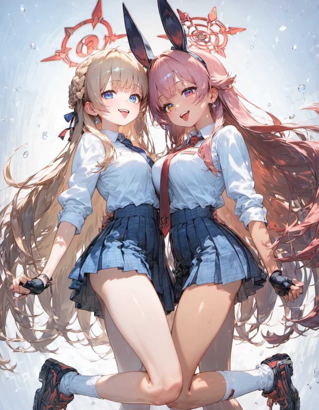 Twin Halos in the Rain