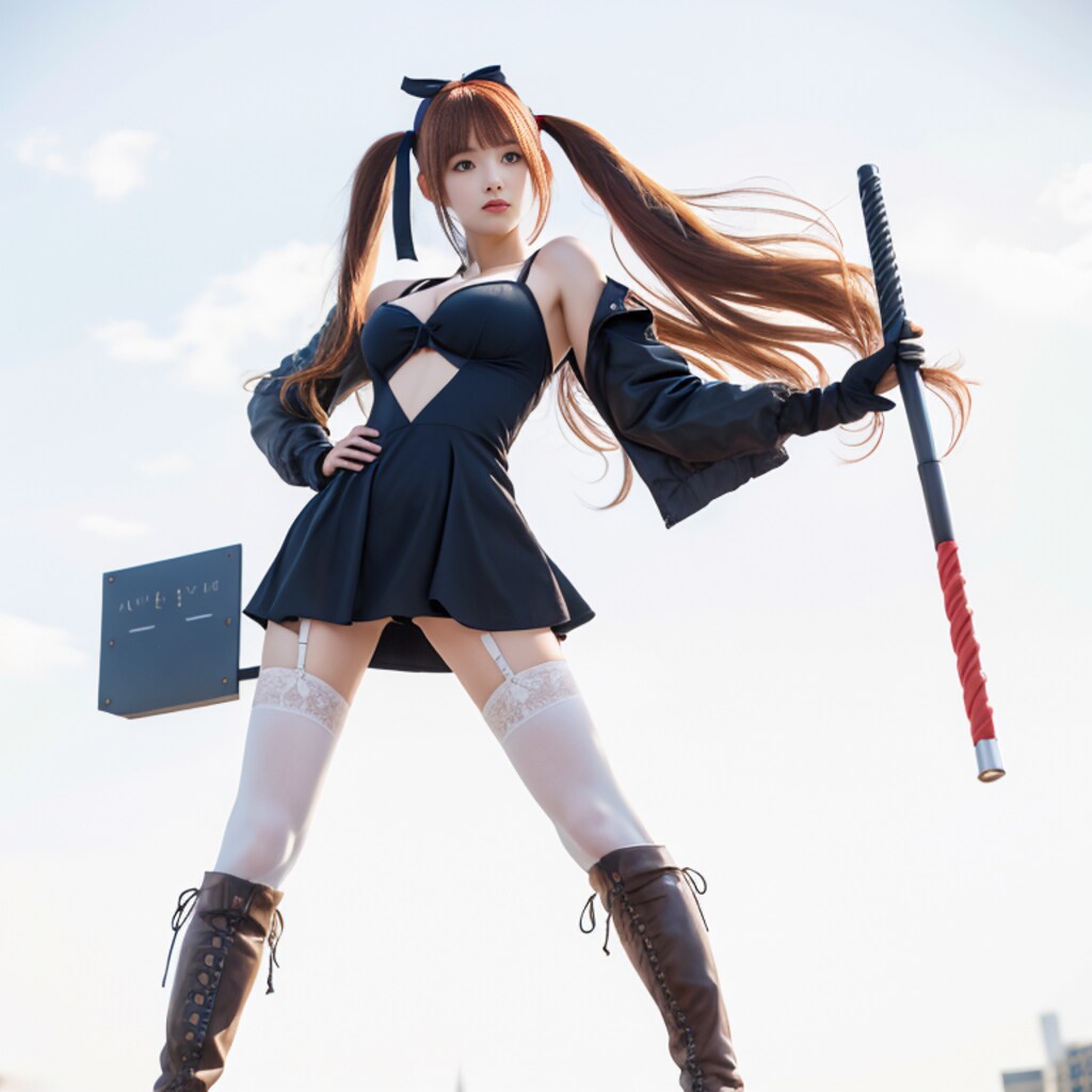たぶん、殺し屋（武器っぽいものを構えてる少女？）