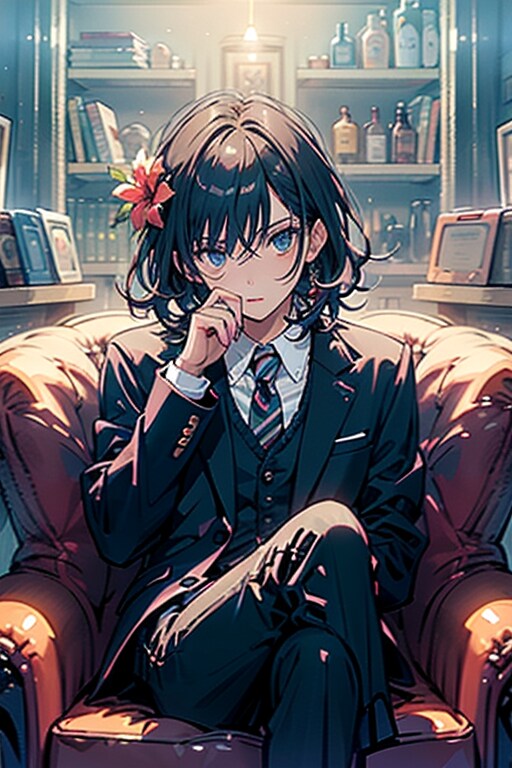 花　男性　スーツ | の人気AIイラスト・グラビア