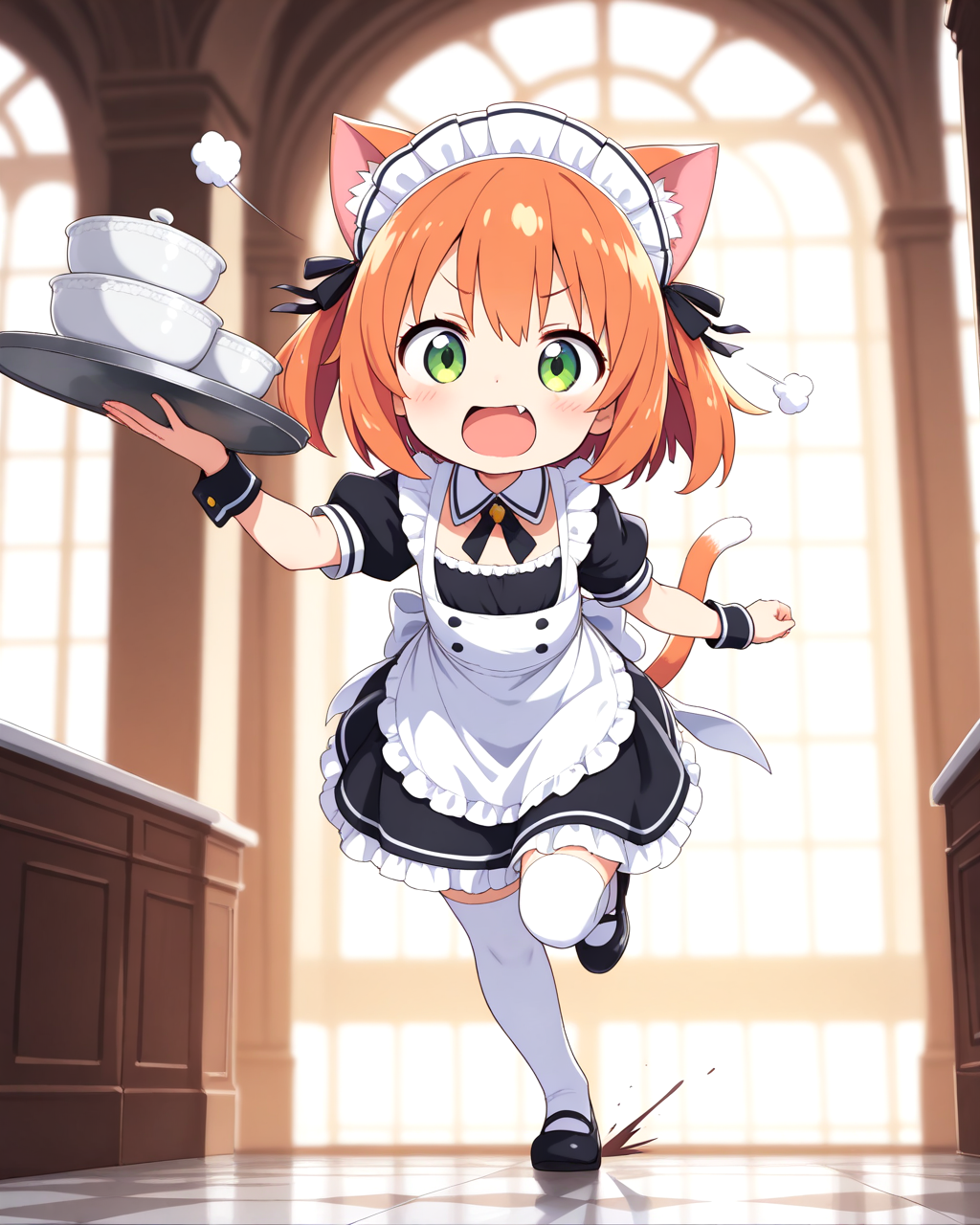 頑張るメイドさん！！