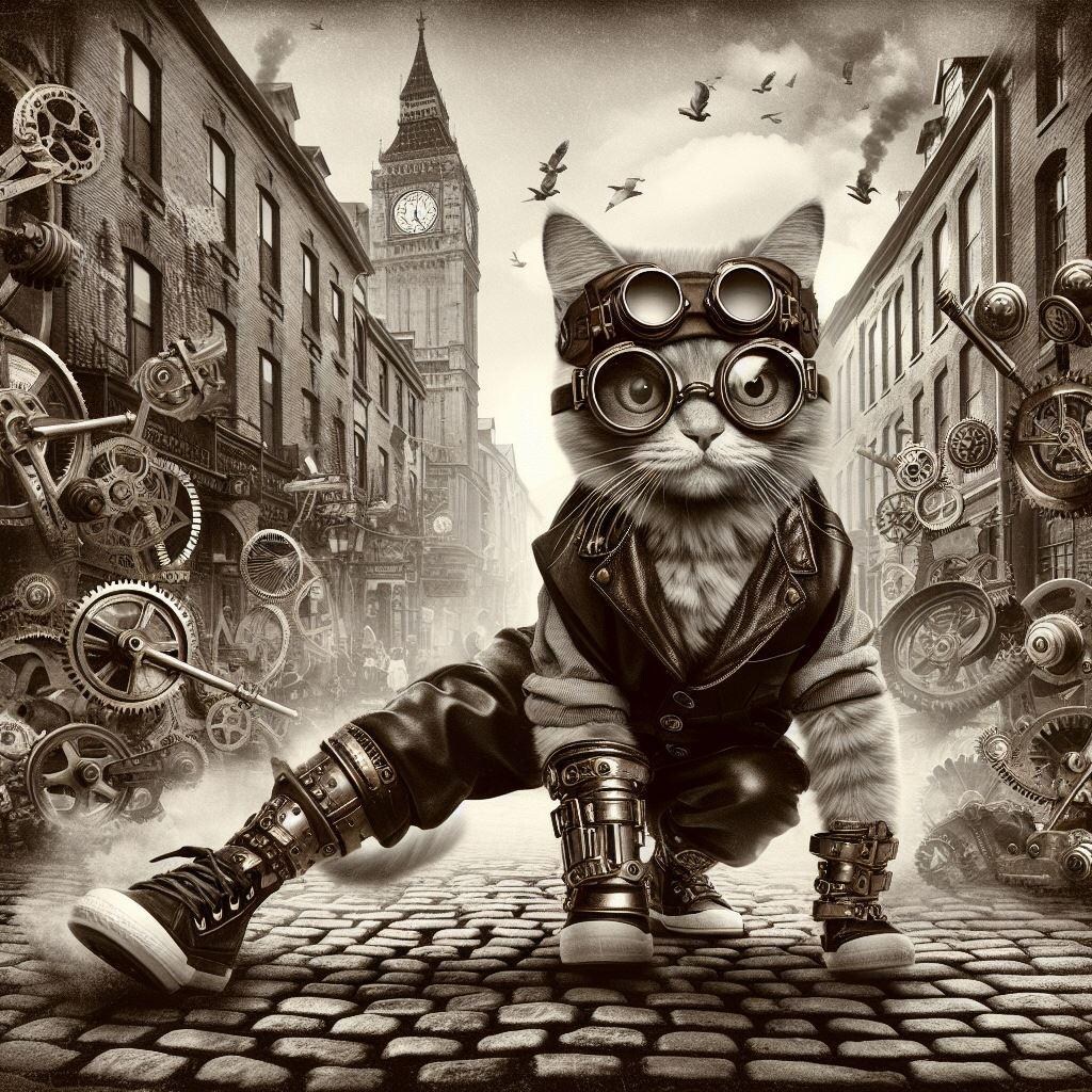 スチームパンクな猫