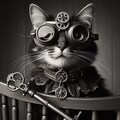 スチームパンクな猫 2枚目
