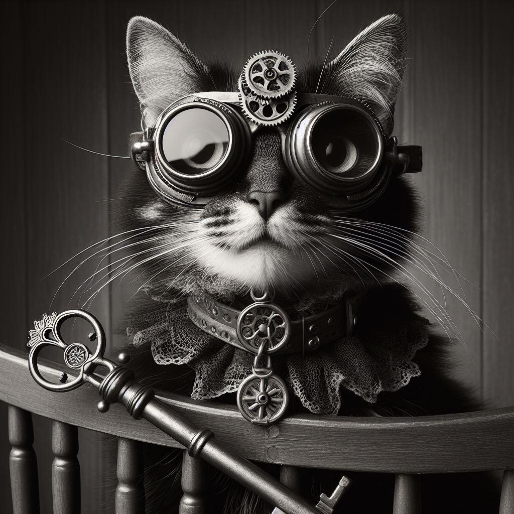 スチームパンクな猫
