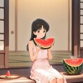 夏はスイカ♪ 2枚目