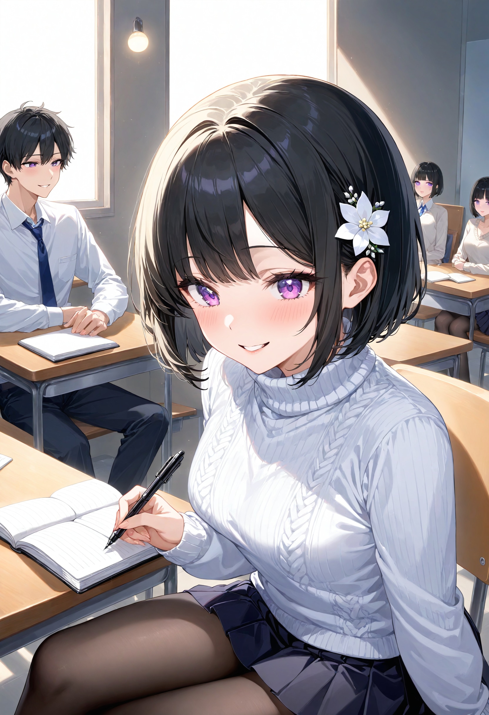 勉強中のひまり