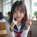 あざとい女子高生②　Flux.1 3枚目