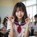 あざとい女子高生②　Flux.1 4枚目